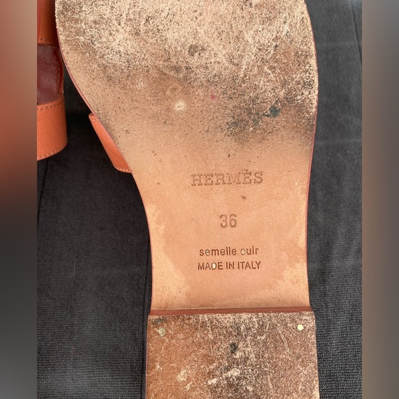 Hermes Oran Sandals in Size 36 Rouge Blush - Picture 11 of 11